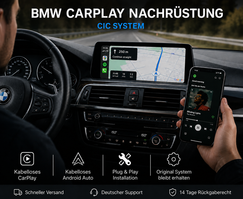 BMW Apple CarPlay Nachrüstung - CIC Sytsem